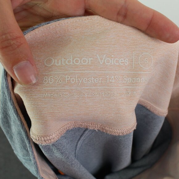 Outdoor Voices Color Black Leggings Grey Pink Size‎ S - Picture 5 of 5